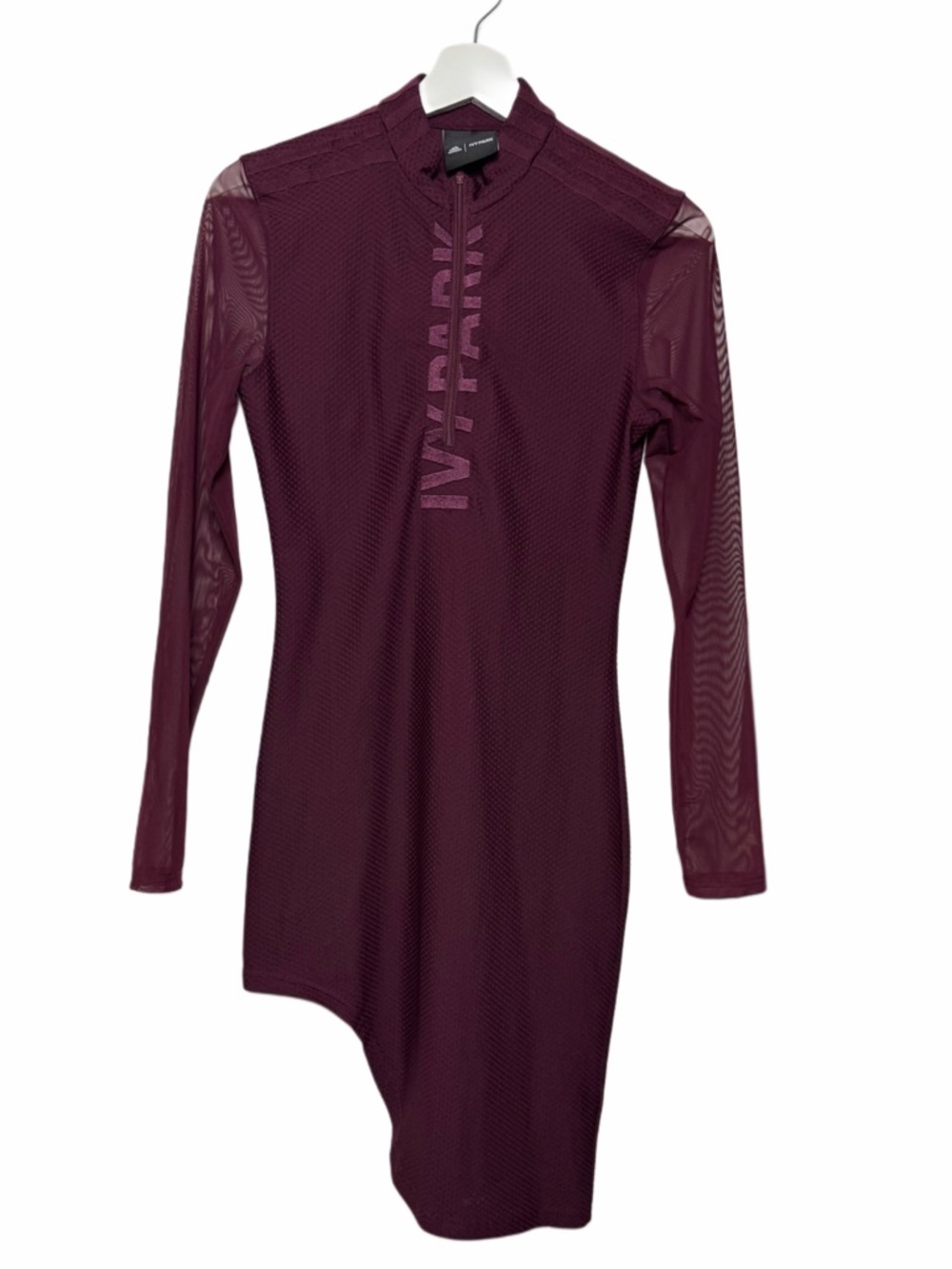Adidas x Ivy Park Maroon Asymmetric Dress - Picture 2 of 7